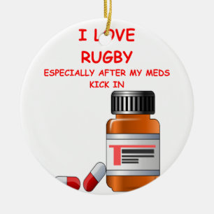 Ornement En Céramique rugby