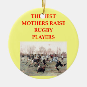 ORNEMENT EN CÉRAMIQUE RUGBY
