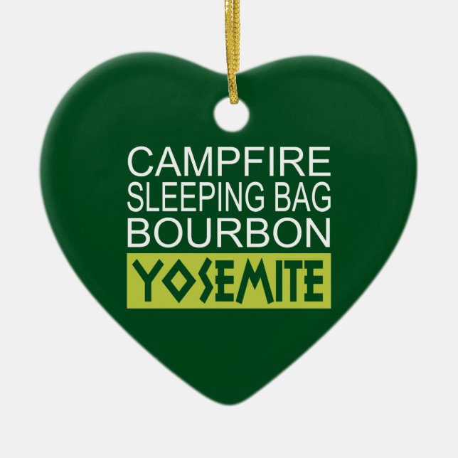 Ornement En Céramique Sac couché de feu Bourbon Yosemite (Devant)