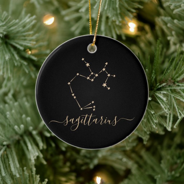 Ornement en céramique Sagittarius Constellation (Arbre)