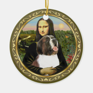 Ornement En Céramique Saint Bernard de Mona Lisa