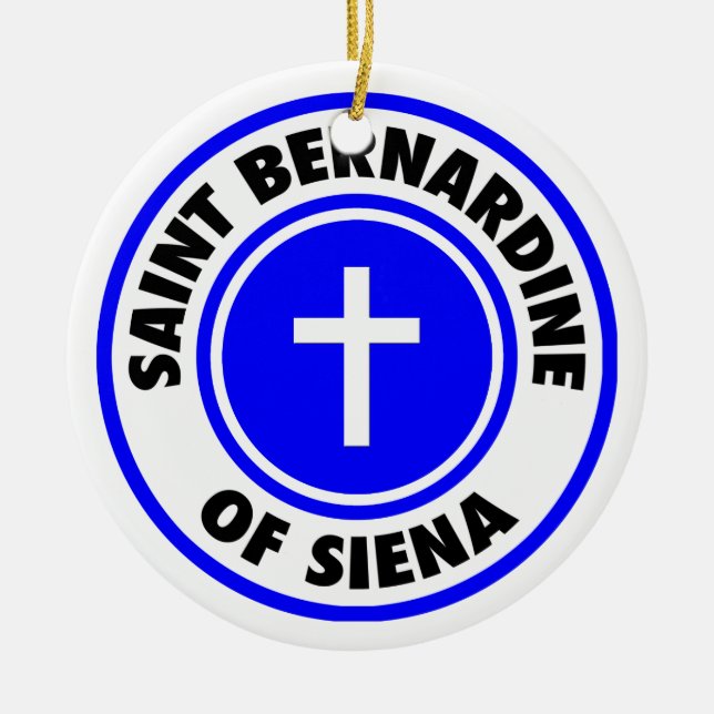 Ornement En Céramique Saint Bernardine de Sienne (Devant)