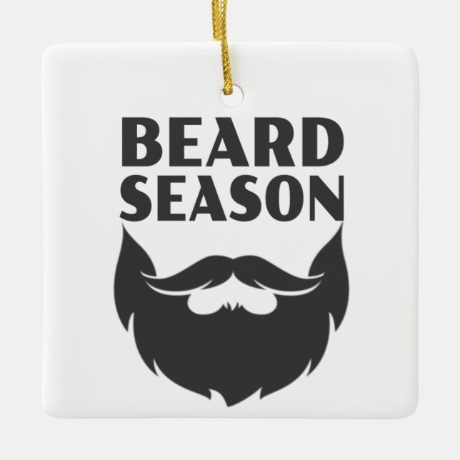 Ornement En Céramique Saison de la barbe (Devant)