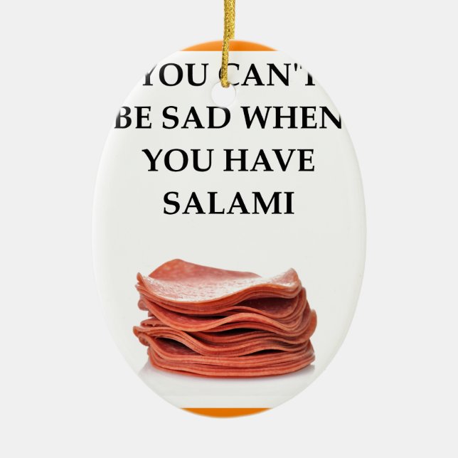 ORNEMENT EN CÉRAMIQUE SALAMI (Devant)