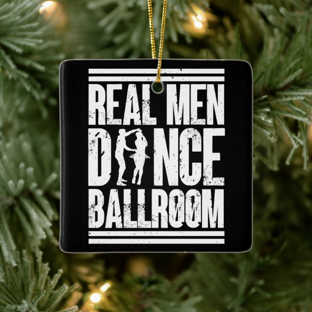 Ornement En Céramique Salle de bal Real Men Dance - Danseurs de salle de (Arbre)
