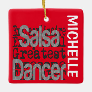 Ornement En Céramique Salsa Dancer Fuchom