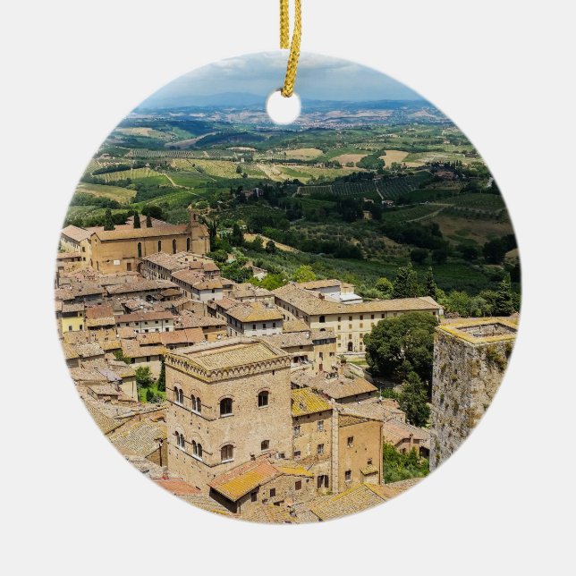 Ornement En Céramique San Gimignano, Italie (Devant)