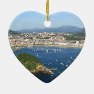 Ornement En Céramique San Sebastian Pays basque Espagne Vue pittoresque