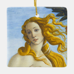 Ornement En Céramique Sandro Botticelli - Naissance de Vénus Gros plan