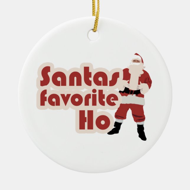 Ornement En Céramique Santas Ho favori (Devant)