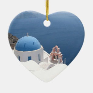 Ornement En Céramique Santorin Grèce