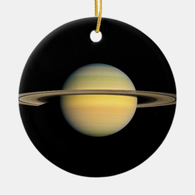 Ornement En Céramique Saturn pendant l'équinoxe (Devant)