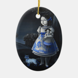 Ornement En Céramique Saule bleu