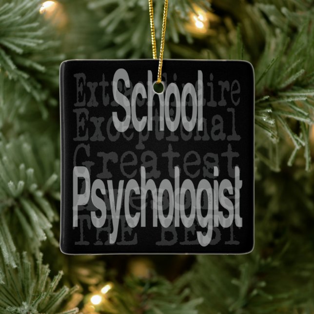 Ornement En Céramique Saut de psychologue (Arbre)