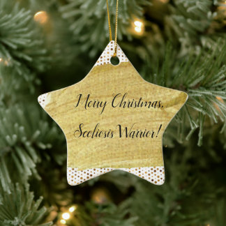 Ornement En Céramique Scoliose Warrior Christmas