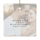 Script moderne Élégant Fiançailles garde photo