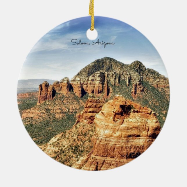 Ornement En Céramique Sedona, Arizona (Dos)