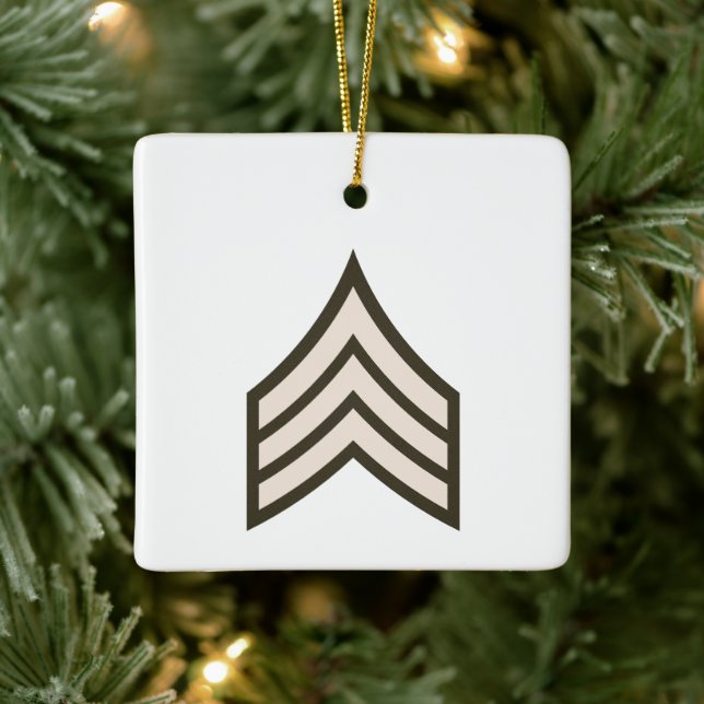 Ornement En Céramique Sergent d'armée (Arbre)