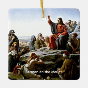 Ornement En Céramique Sermon sur le mont par Carl Bloch