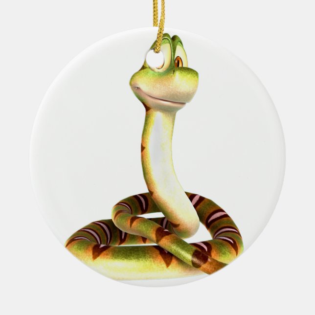 Ornement En Céramique Serpent de bande dessinée (Devant)