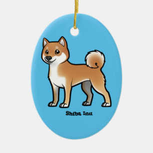 Ornement En Céramique shiba inu