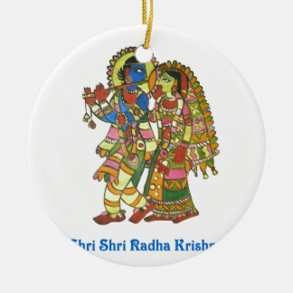Ornement En Céramique Shri Shri Radha Krishna