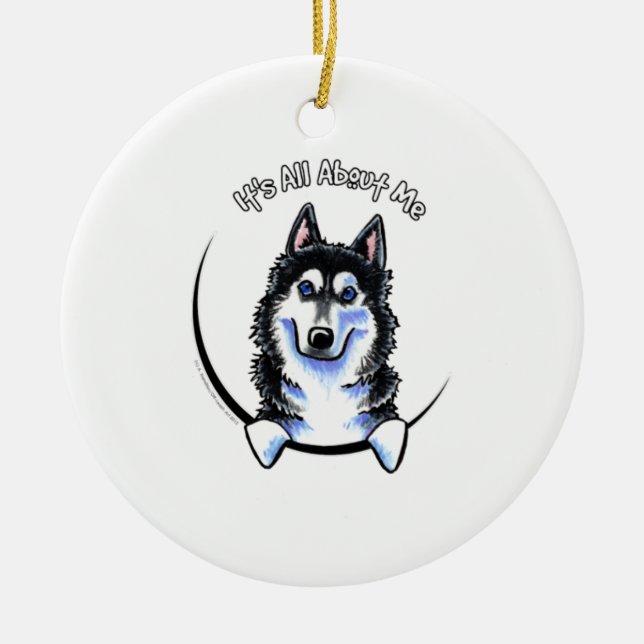 Ornement En Céramique Sibérie Husky IAAM (Devant)