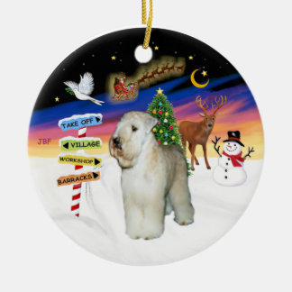 Ornement En Céramique Signes de Noël - Terrier rouillé #9