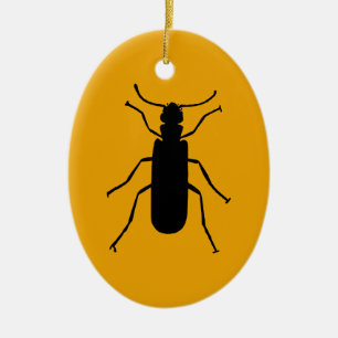 Ornement En Céramique Silhouette de Coléoptère Vésicant