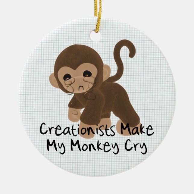 Ornement En Céramique Singe pleurant (Devant)