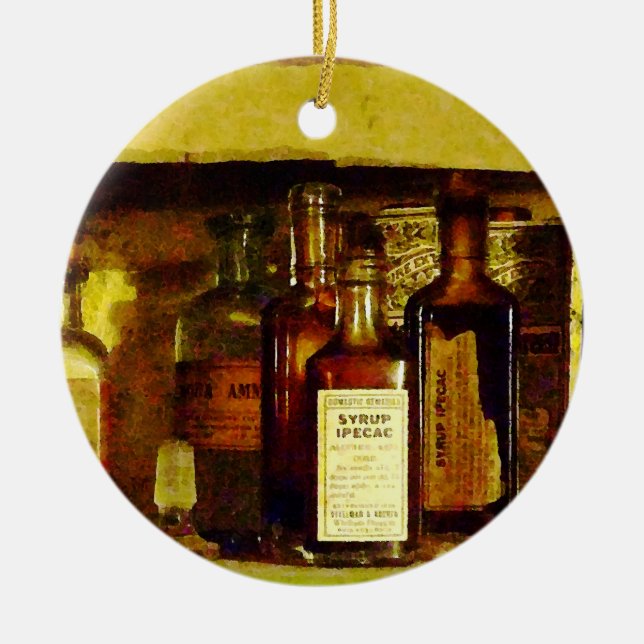 Ornement En Céramique Sirop D'Ipecac (Devant)