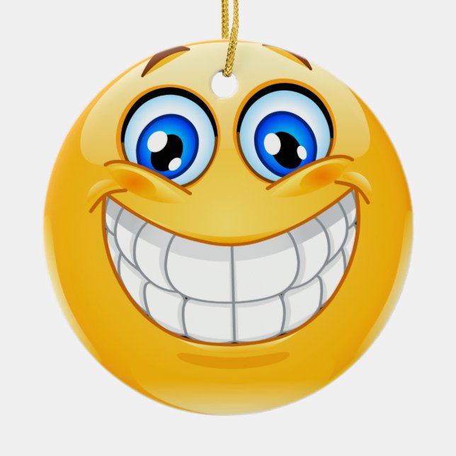 Ornement En Céramique Smile Happy Face Friendship Ornamenet - SRF (Devant)