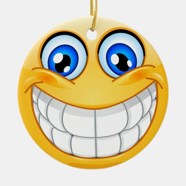 Ornement En Céramique Smile Happy Face Friendship Ornamenet - SRF (Devant)
