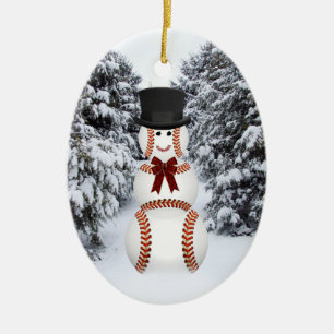 Ornement En Céramique Snowman