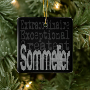 Ornement en céramique Sommelier Extraordinaire