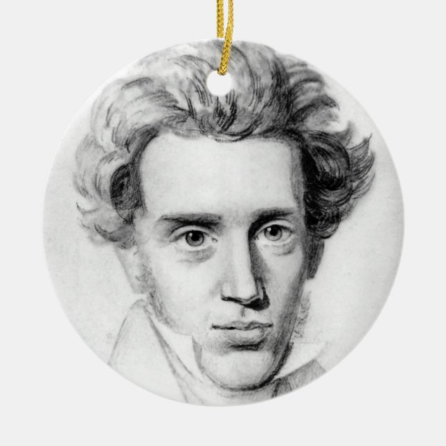 ORNEMENT EN CÉRAMIQUE "SOREN KIERKEGAARD " (Devant)