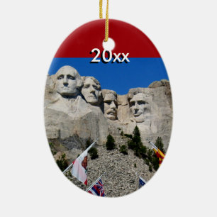 Ornement En Céramique Souvenir personnalisable de Mt Rushmore