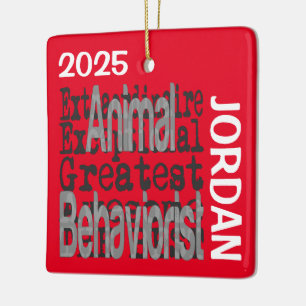 Ornement En Céramique Spécialiste du comportement animal EXTRAORDINAIRE