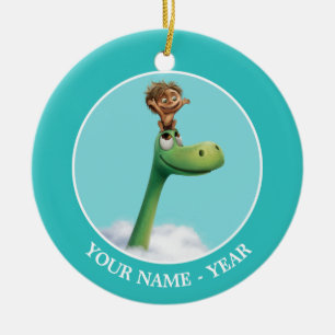 Ornement En Céramique Spot Et Arlo Tête Dans Les Nuages