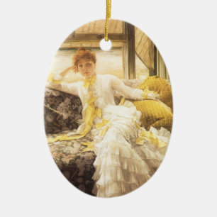 Ornement En Céramique Spring (Balnéaire) par James Tissot, Vintage Portr