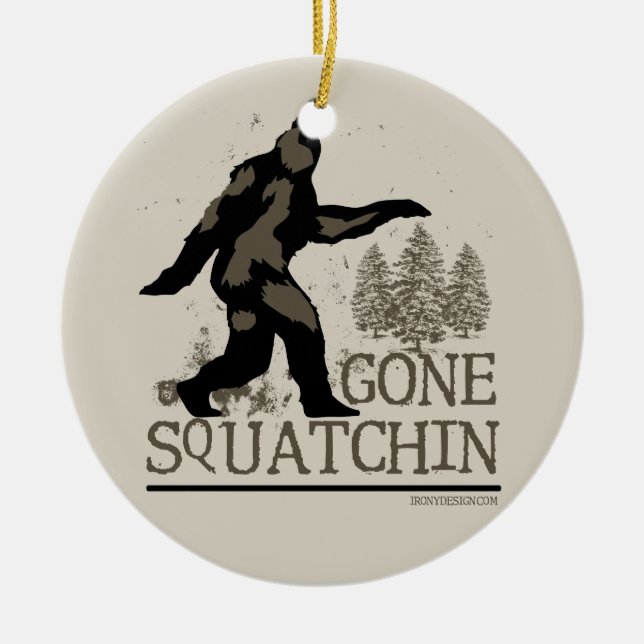 Ornement En Céramique Squatchin allé (Devant)