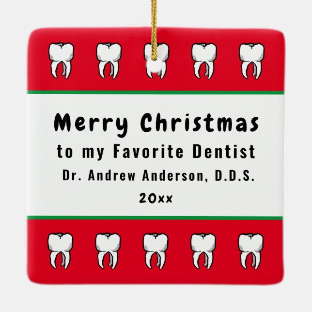 Ornement En Céramique St. Apollonia avec dent pullée (Nuremberg) (Dos)