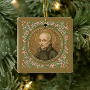 Ornement En Céramique St. Ignatius Loyola (BK 050 ; Devise)