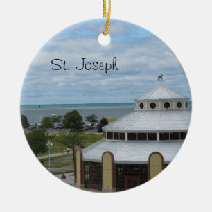 Ornement En Céramique St Joseph, Michigan