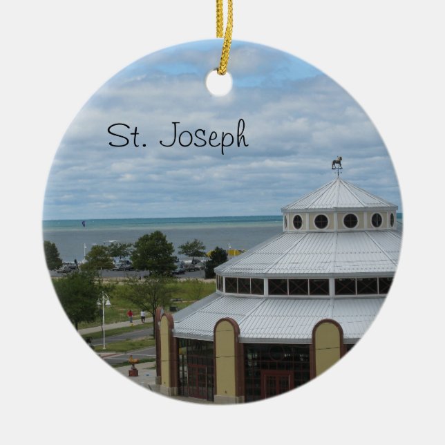 Ornement En Céramique St Joseph, Michigan (Devant)