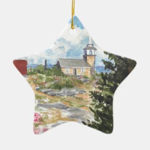 Ornement En Céramique Star Island-Isle des Shoals Star Ornament