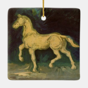 Ornement En Céramique Statuette en plâtre d'un cheval par Vincent van Go