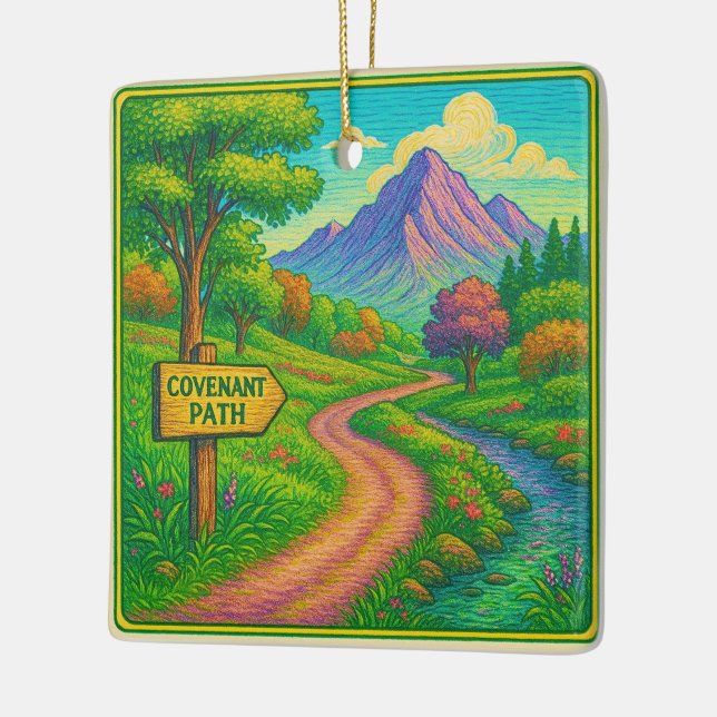 Ornement En Céramique Stay on the Covenant Path (Gauche)