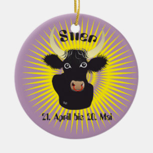 Ornement En Céramique Stier 21. April bis 20. Mai Ornament