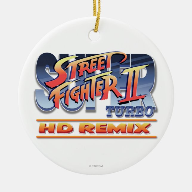 Ornement En Céramique Street Fighter II Turbo HD remélangent le logo (Devant)